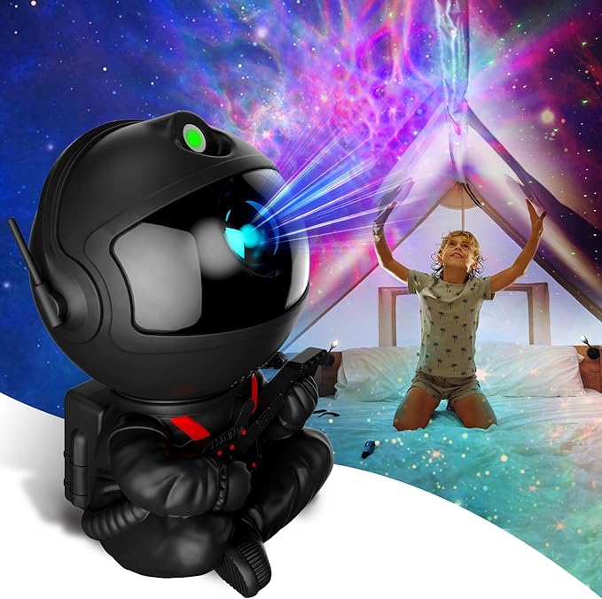 Astronaut Light Projector, Galaxy Projector For Bedroom, Star Projector Galaxy Light, Night Light For Kids, Boys And Girls Room Decoration, Game Room, Home Theater, Ceiling, Timer, Remote Control