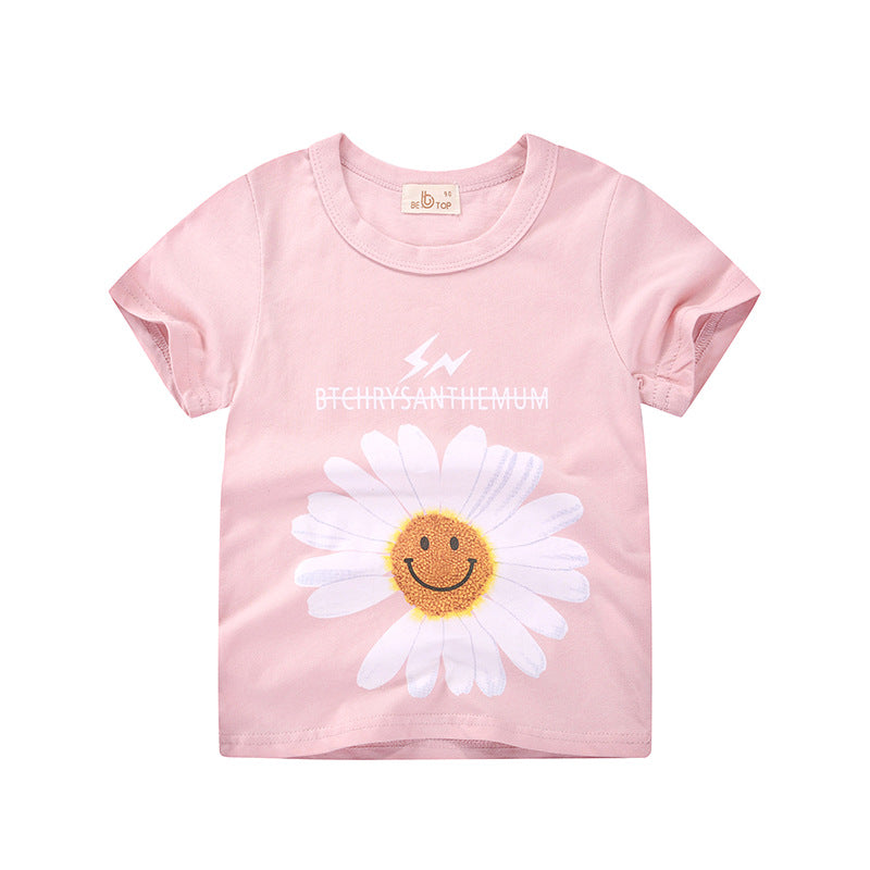 27kids Brand Children's Clothing Korean Children's Short-Sleeved T-shirt Wholesale Summer New Boys' Tops For One Generation
