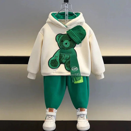 Boys' And Girls' Suit Fashionable Children's Clothing Spring And Autumn Sports Sweater